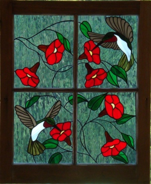 Stained Glass Bird Art